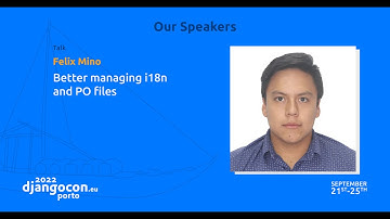 DjangoCon 2022 | Better managing i18n and PO files