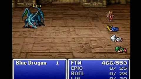 FF1 SWNCC challenge part 9 Blue Dragon