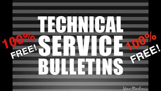 100% FREE Technical Service Bulletin! COMPLETE! screenshot 1