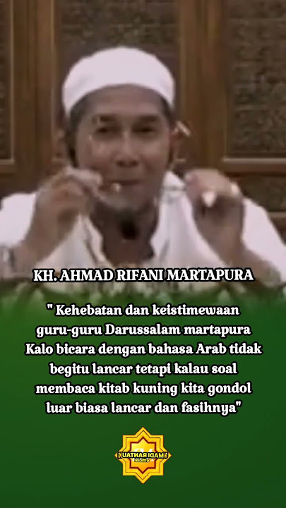 KH. Ahmad Rifani | The Greatness of Guru Darussalam #advice #shortvideo #shorts #short