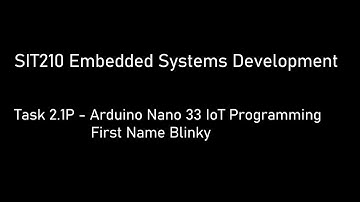 SIT210 Task 2.2C Create a Tutorial Video