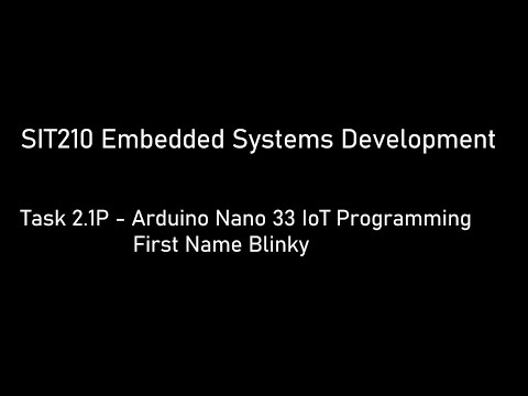 SIT210 Task 2.2C Create a Tutorial Video