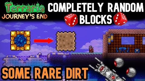 Terraria with Random Block Types: Some Rare Dirt