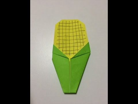 簡単 折り紙 とうもろこし 難易度 Simple Origami Corn Level One Youtube