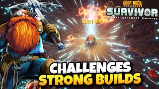 Challenge Runs and OP Builds | Deep Rock Galactic: Survivor Live Gameplay