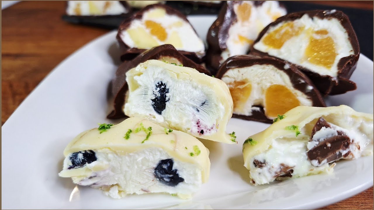 تحلية  بالفواكه والشكلاط سهلة ولذيذة 😋
