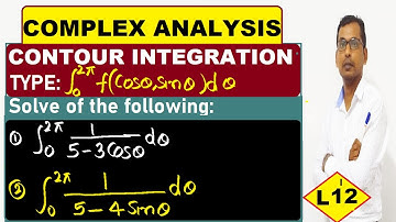 #12 Integration round unit circle 1/(5-3cosx) | contour integration of 1/(5-4sinx) about unit cicle
