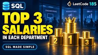 Department Top Three Salaries | LeetCode 185 SQL Explained Step by Step