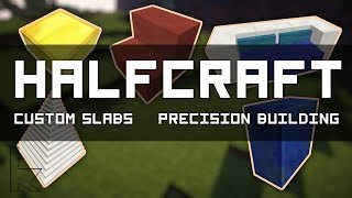 HALFCRAFT 2.0 | ANY KIND of Slab & FREE-MOVING Blocks! 1 Cmd Install