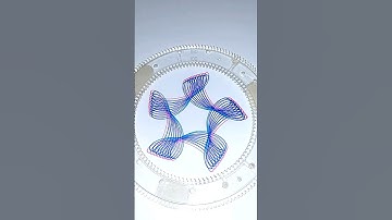 Beautiful Design Spirograph #asmr #spirograph #satisfying #skills #2024 #relaxing #art #usa