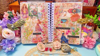 ASMR Journal with Me: Blossoms of Hope 🌸🦋#newjournal #scrapbooking #journaling #artjournal #asmr screenshot 1