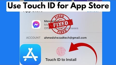 How to use Touch ID for App Store | How to Enable Touch ID for App Store | iOS 15/16/17