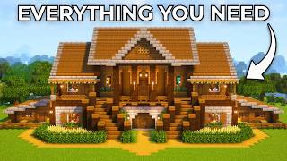 Minecraft: How to Build a Survival Mansion | Tutorial🏠