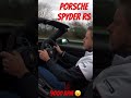 Porsche Spyder RS screaming to 9000rpm 🔥 #shorts #petrolped #porsche #michelin