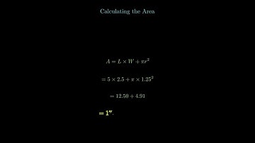 Area of a Swimming Pool in Manim