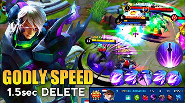 GODLY SPEED GUSION DELETE ENEMY IN JUST A SEC. 15KILLS ~ GUSION GAMEPLAY BY AHMAD