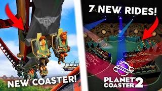 FIRST LOOK Planet Coaster 2 NEW Flying Coaster & CRAZY New Rides!!