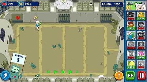 Adventure time BTD/WR 4:39 time (badlands: wizard battle) D1