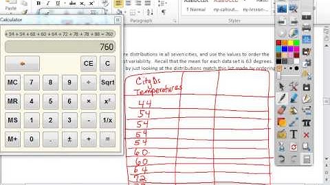 Mod 6, Lesson 9 Mean Absolute Deviation