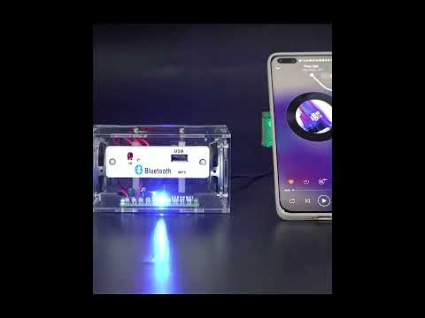 Радиоконструктор для пайки колонка Bluetooth DIY динамики, прозрачный корпус, видео 1