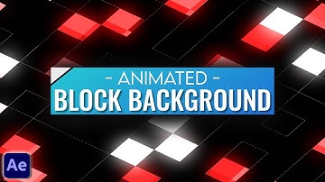 Animated Block Background in After Effects - After Effects Tutorial - No Plugins