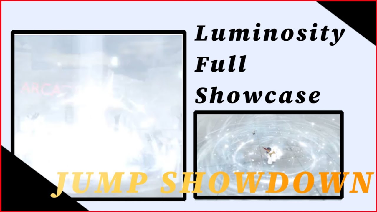Luminosity (4 MOVES) Moveset Character Showcase : Jump Showdown Skill ...