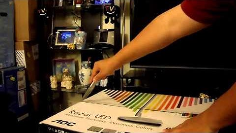 Unboxing AOC e2243Fw Razor LED Monitor