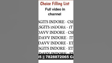 choice filling trick #mpdte #dtecounselling