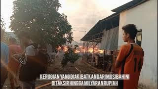 Kebakaran Hebat Gudang Mebel Kalingga Jati Furniture Jepara