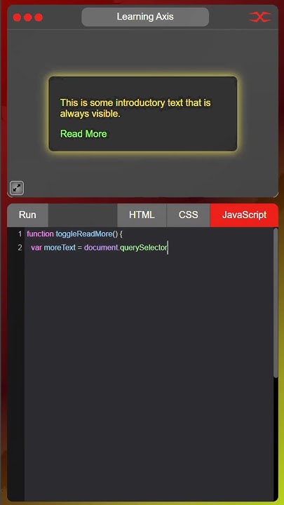 Membuat Readmore dg html , css dan javascript - YouTube