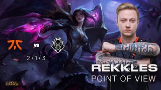 Kai'Sa⚡REKKLES POV⚡ FNC vs G2 📆w7d2 lec spring 20' 📆