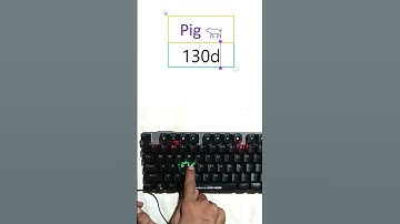 Pig🐖🐖| Unicode shortcut key ms word | (code 130Df) Alt + x | #asmr #typing  #symbols