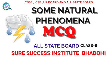 SOME NATURAL  PHENOMENA [ SCIENCE ]  MCQ FOR ALL STATE BOARD class-8