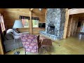 Vermont log cabin on 544 acres with views of jay peak