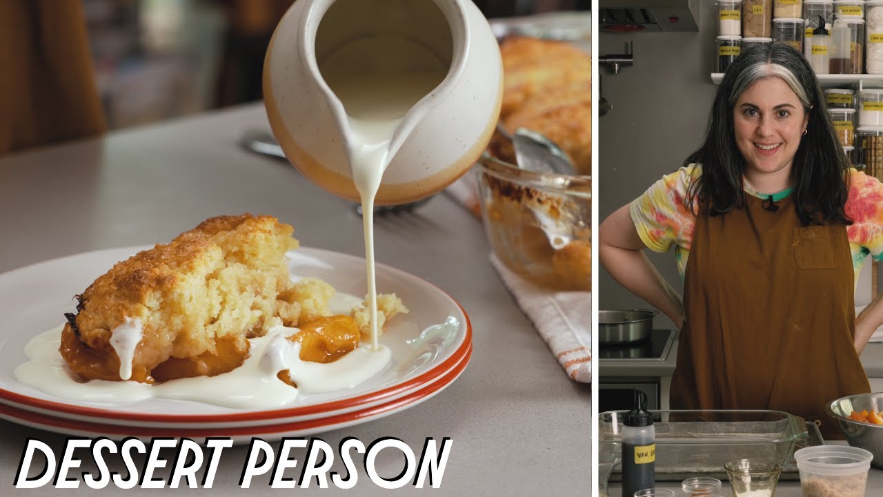 Claire Saffitz Makes Peach Cobbler What's For Dessert YouTube