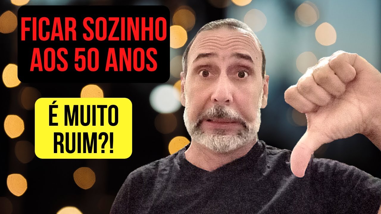 Ficar sozinho após os 50 anos é muito ruim