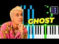 Justin bieber  ghost piano tutorial easy