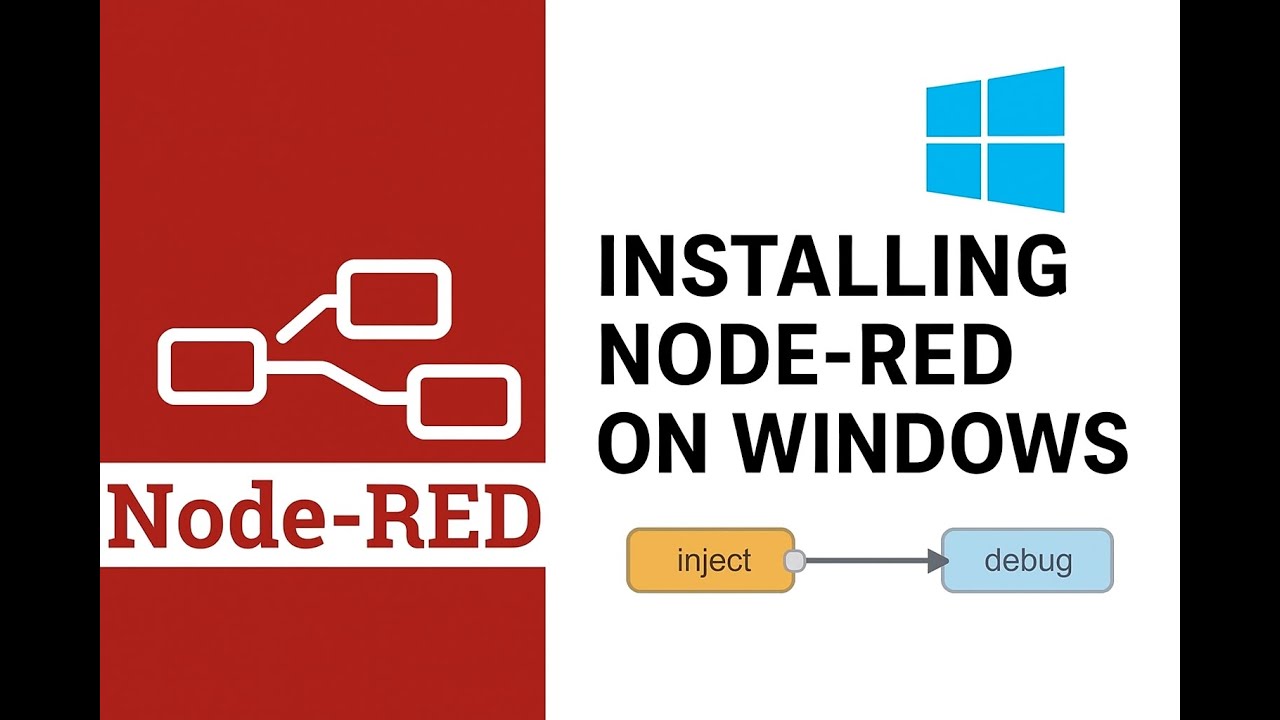 Node-RED Installation on Windows | Hinglish Tutorial + Pehla Flow - YouTube
