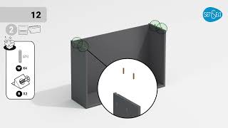 ADEO • LEROY MERLIN • Sensea Notice de montage meuble Remix double tiroir