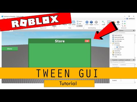 Roblox Studio How To Tween Gui Youtube - roblox help gui