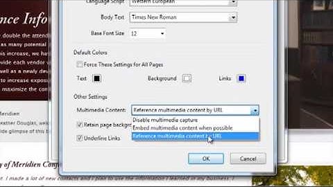 Creating PDF Files from a Web Browser