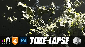 Designing an Asteroid Outpost in Blender + Photoshop (Concept Art Process)