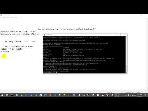 Startup oracle dataguard