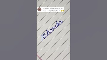 "Niharika" name in cursive writing#shorts #calligraphy #viral #trend #trending #youtube #viralshorts