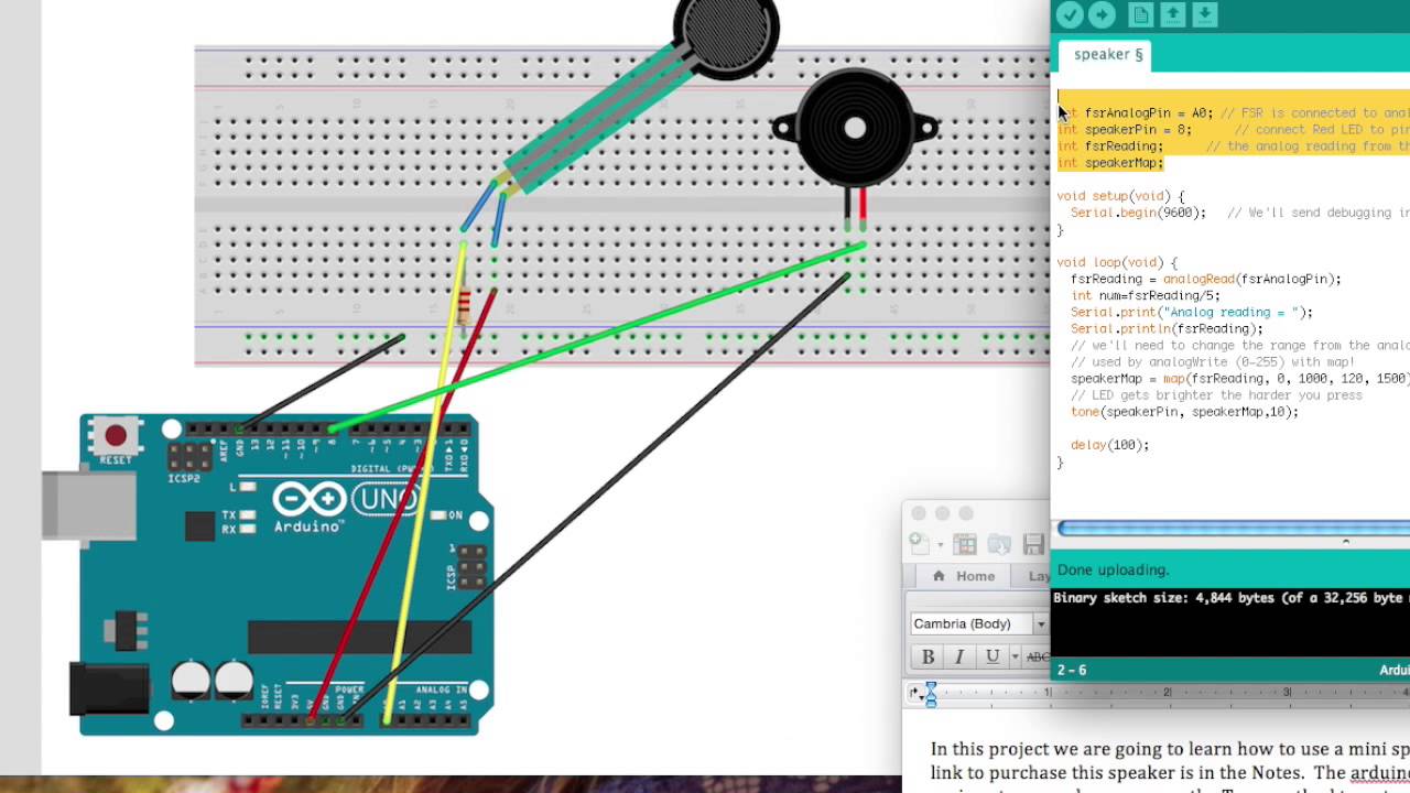 arduino mic and speaker