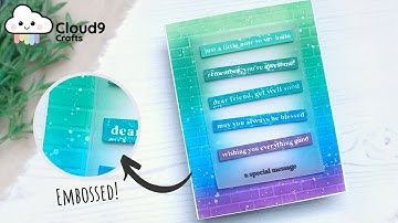 Dry Embossing with a Stencil