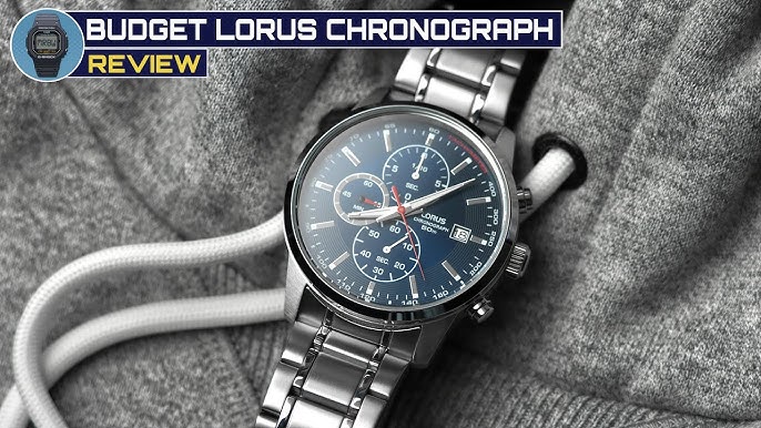 Lorus Chronograph watch review model RM347FX9 - YouTube