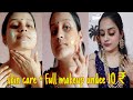 full skin care + makeup under 10 ₹ only, jewelry &amp; hairstyle #makeupunder10 #pikupriya