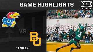 Kansas vs. Baylor Game Highlights | 2024-25 Big 12 Football