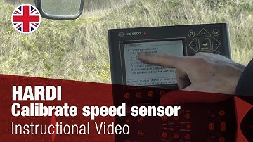 Instructional Video - Calibrate HARDI speed sensor